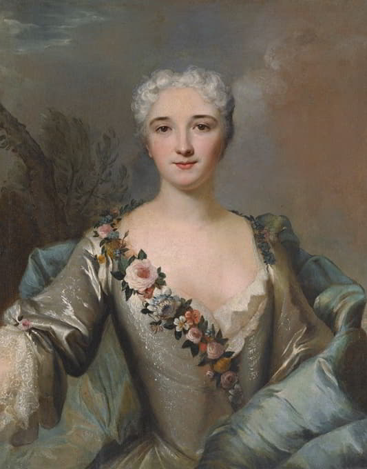 Louis Tocqué - Portrait of a Lady