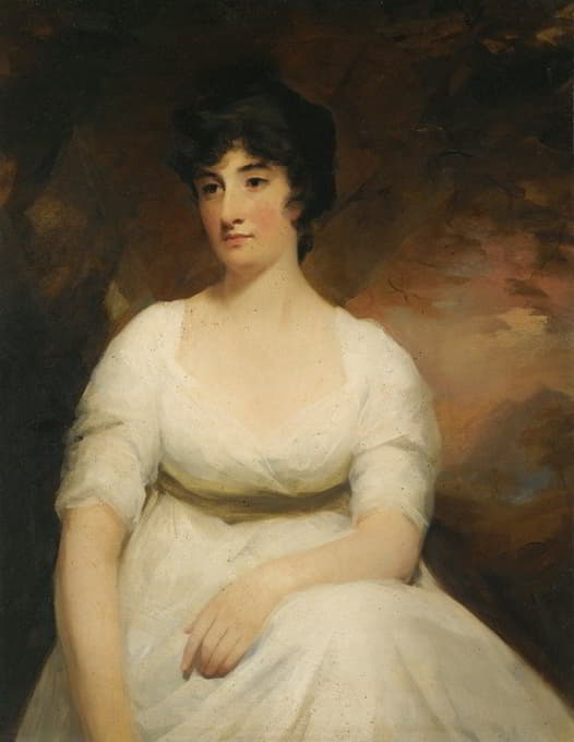 巴尔戈的萨蒂夫人凯瑟琳·汉密尔顿的肖像（1817年）