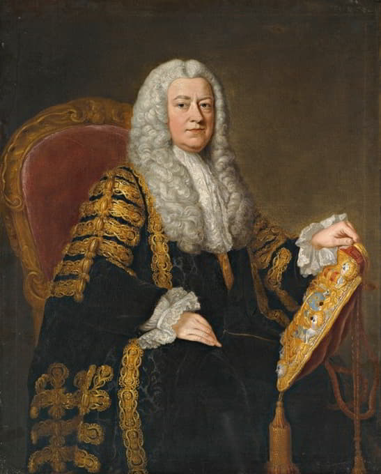 William Hoare of Bath - Portrait Of  Philip Yorke, 1st Earl of Hardwicke (1690-1764)