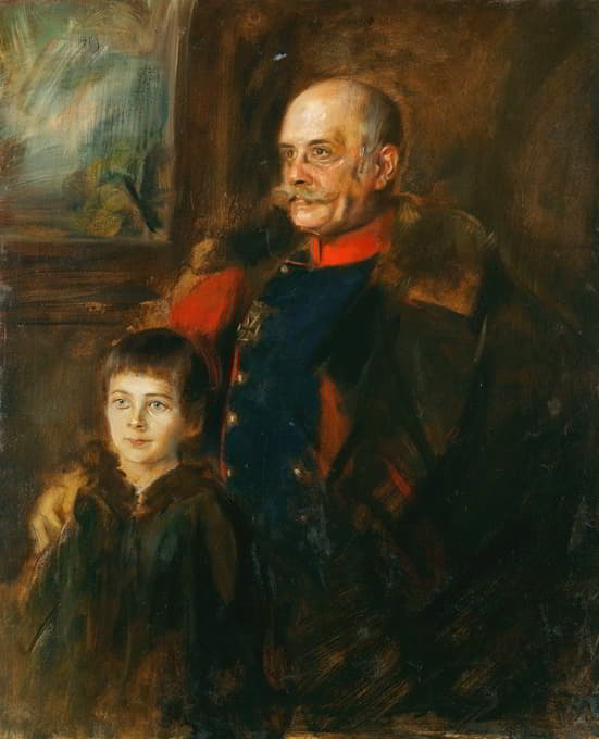 冯·哈特曼将军和儿子赫尔曼