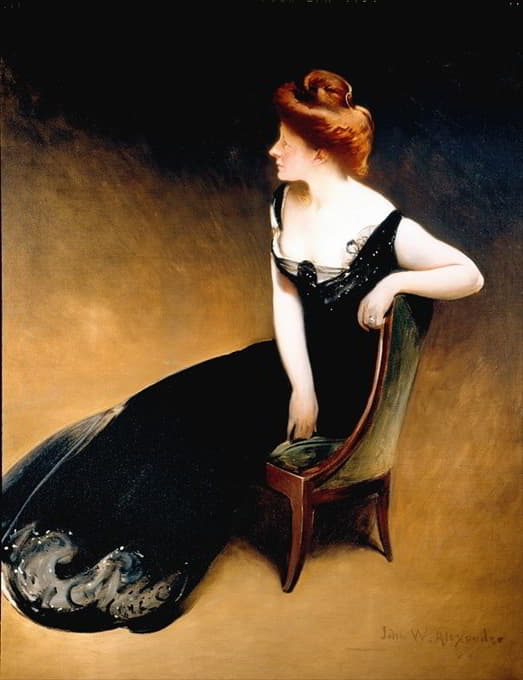 John White Alexander - Portrait of Mrs. V, Mrs. Herman Duryea