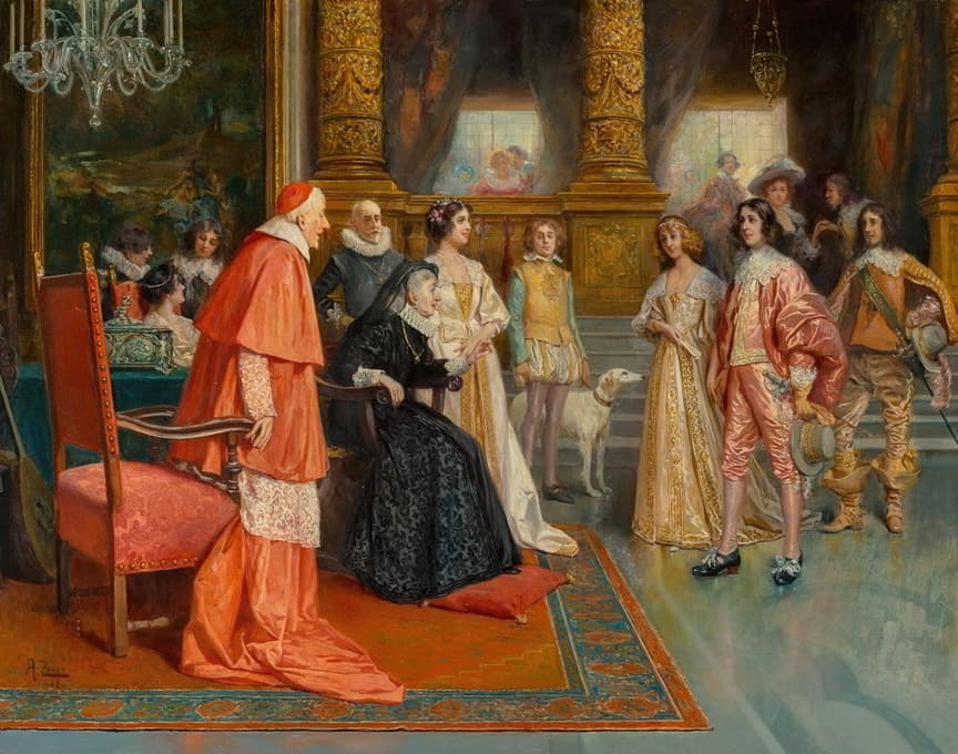 奥兰治威廉二世和玛丽·斯图亚特王妃与玛丽·德·梅迪奇的会面