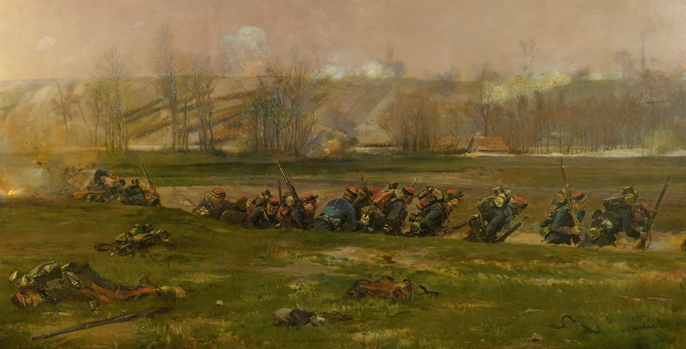 阿兰特·奥弗（Allant Au Feu）；尚皮尼战役全景中的一个片段