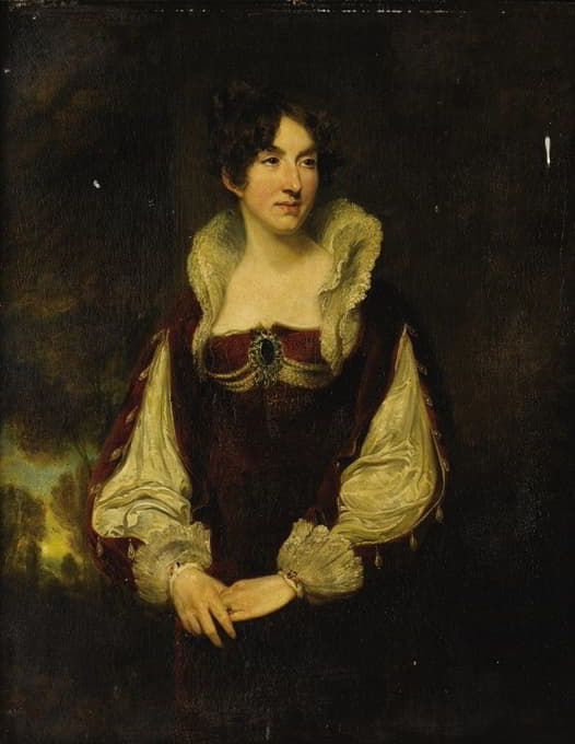 Style Of Thomas Lawrence - Portrait Of Fanny Kemble