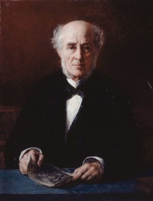 作家兼政治家埃蒂安·阿拉戈肖像画（1802-1892）