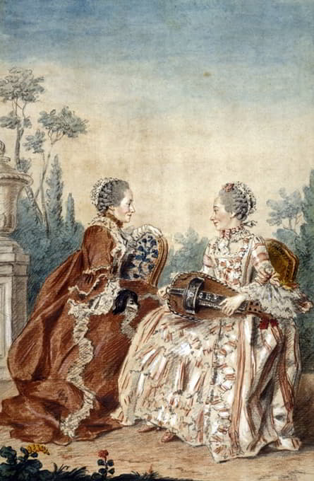 Louis Carrogis Carmontelle - Mme de Julienne et Mme de Serré