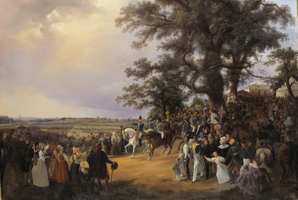 Carl Stefan Bennet - Review in Ladugårdsgärde Fields during Czar Nicolaus’ Visit in 1838