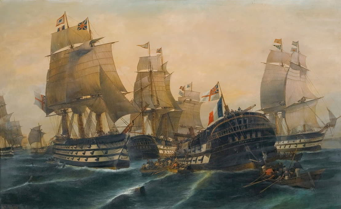 Constantinos Volanakis - The battle of Trafalgar