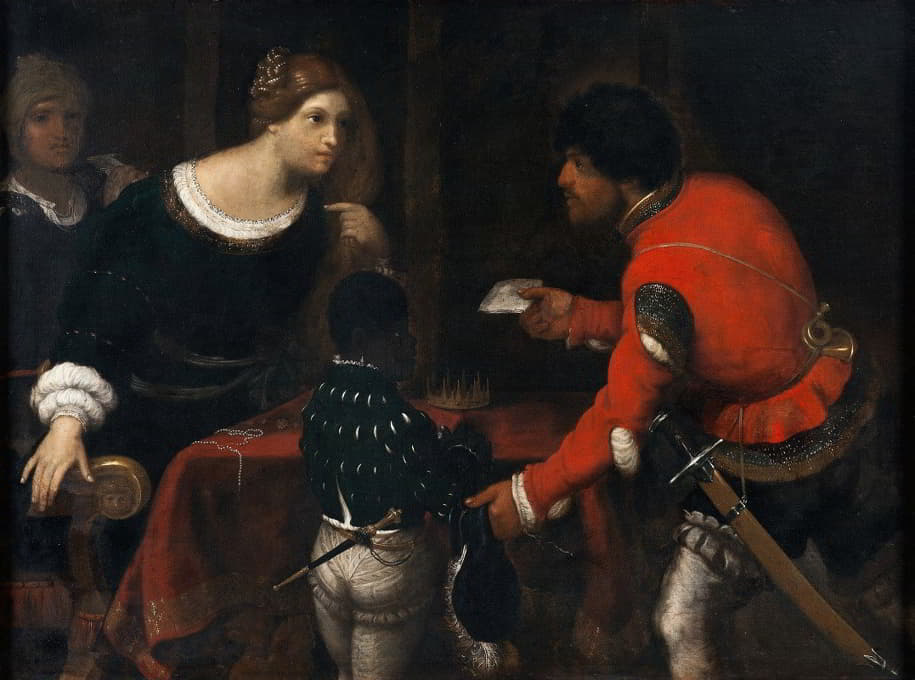 Giuseppe Caletti - Caterina Cornaro, Queen of Cyprus, Receiving a Letter from the Council