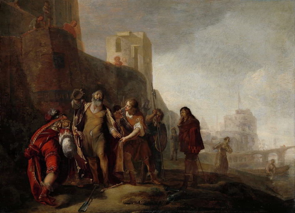 亚历山大大帝的使节将西顿王权的徽章授予园丁阿卜杜勒尼默斯