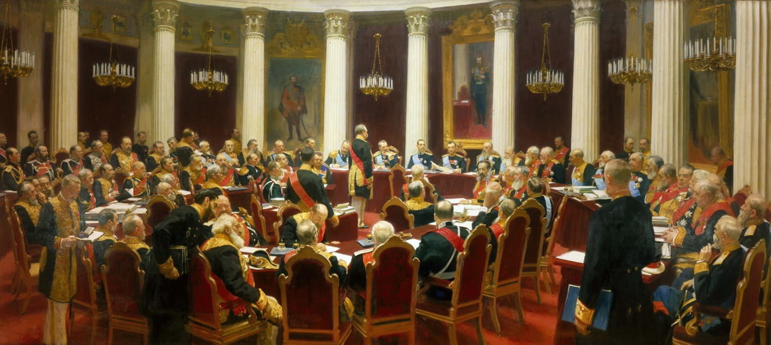 Ilya Efimovich Repin - Ceremonial Sitting Of The State Council On 7 May 1901 Marking The Centenary Of Its Foundation