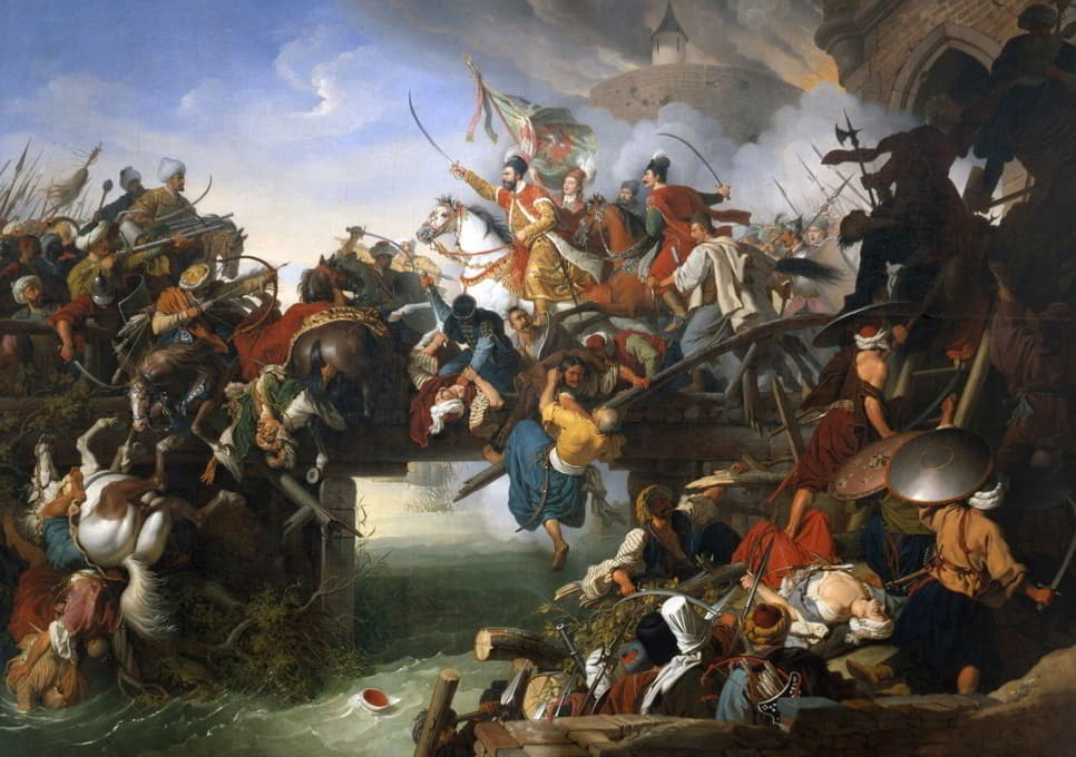 Johann Peter Krafft - Zrínyi’s Charge From The Fortress Of Szigetvár