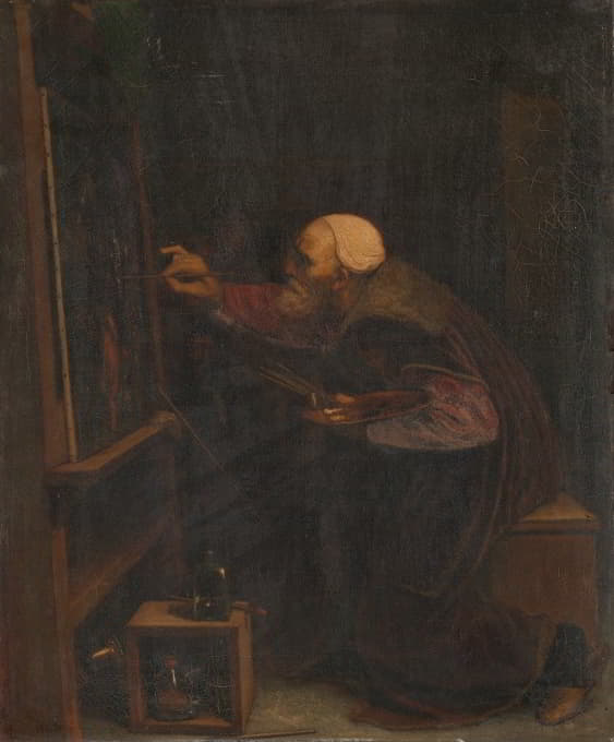 Joseph Nicolas Robert-Fleury - Titian, painting his last work