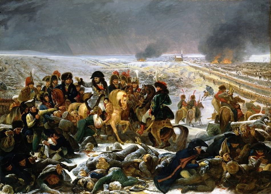 拿破仑在埃劳战场上