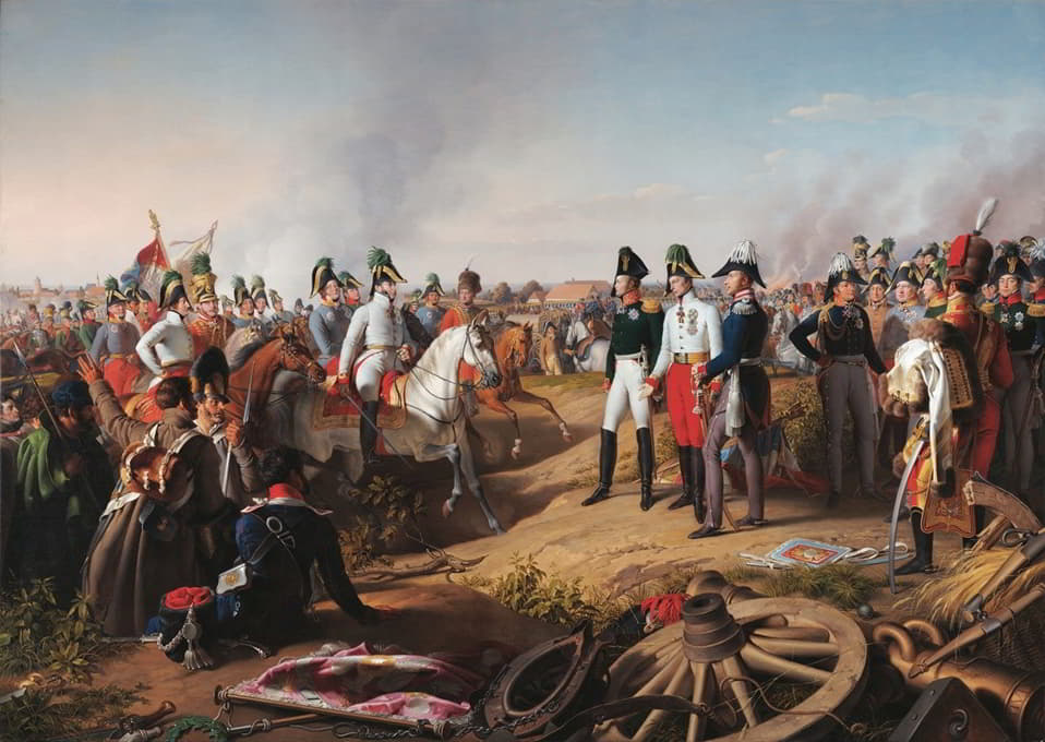 Johann Peter Krafft - Declaration of victory after the Battle of Leipzig on 18 October 1813