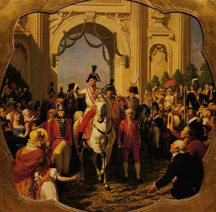 1814年奥地利皇帝弗兰兹一世（二世）进入维也纳