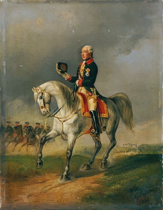 Ludwig Johann Passini - Kaiser Joseph II. reitend