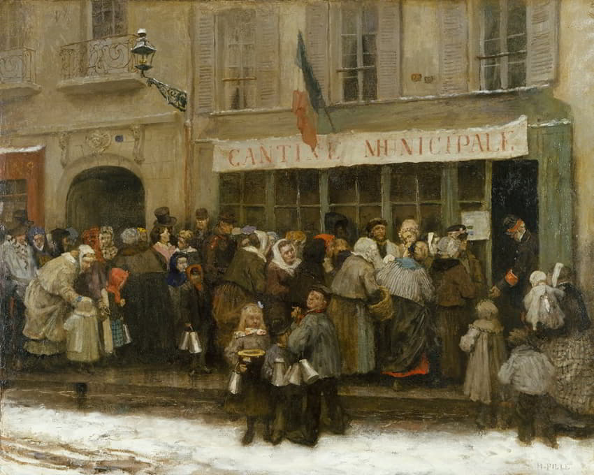 Charles-Henri Pille - Cantine municipale pendant le siège de Paris (1870-1871)