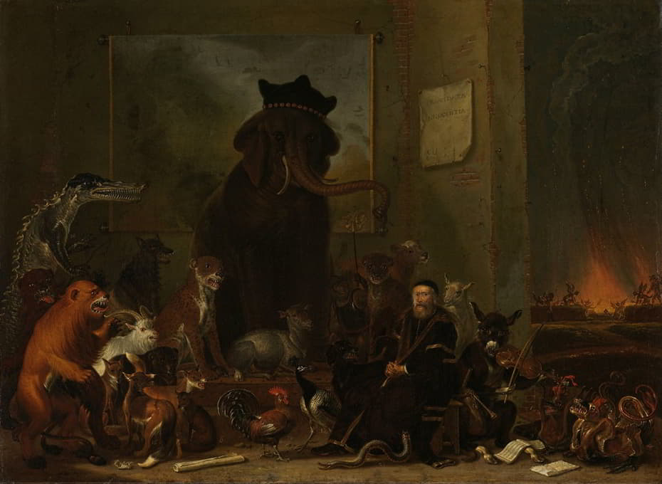 Cornelis Saftleven - Satire on the trial of Johan van Oldenbarneveldt
