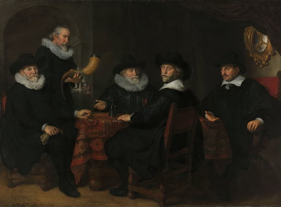 阿姆斯特丹阿克布斯公民卫队的四位总督，1642年