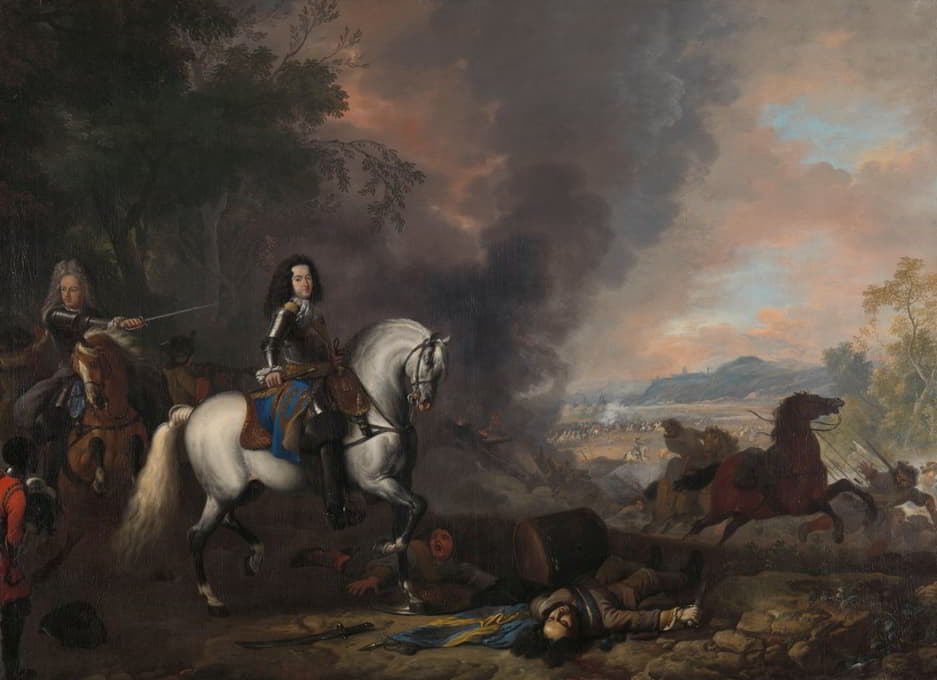 Jan Van Huchtenburg - Henry Casimir II, Prince of Nassau-Dietz, in a Battle