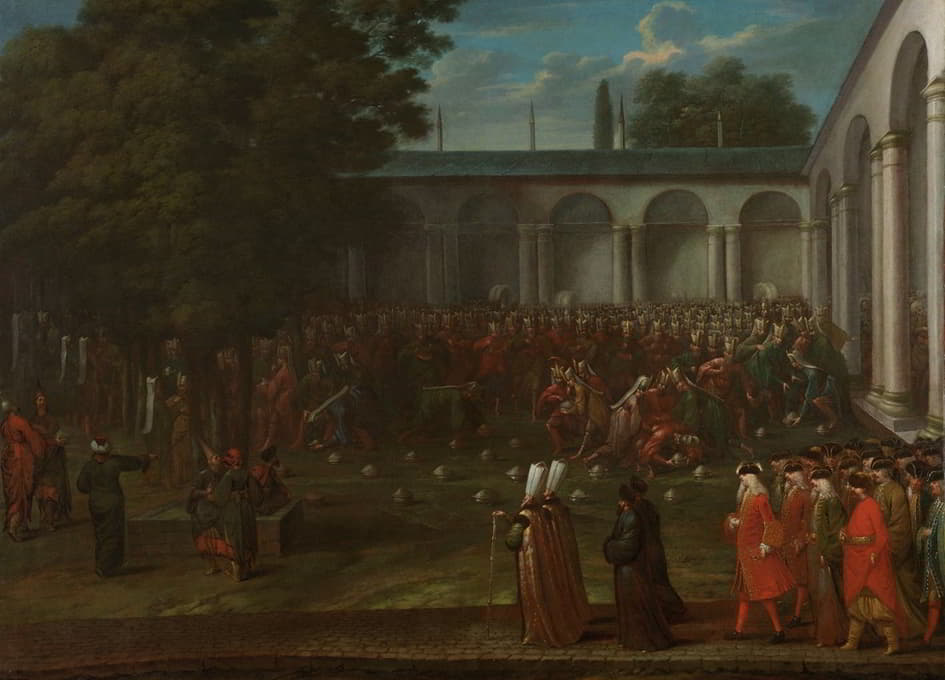 Jean Baptiste Vanmour - Cornelis Calkoen on his Way to his Audience with Sultan Ahmed III
