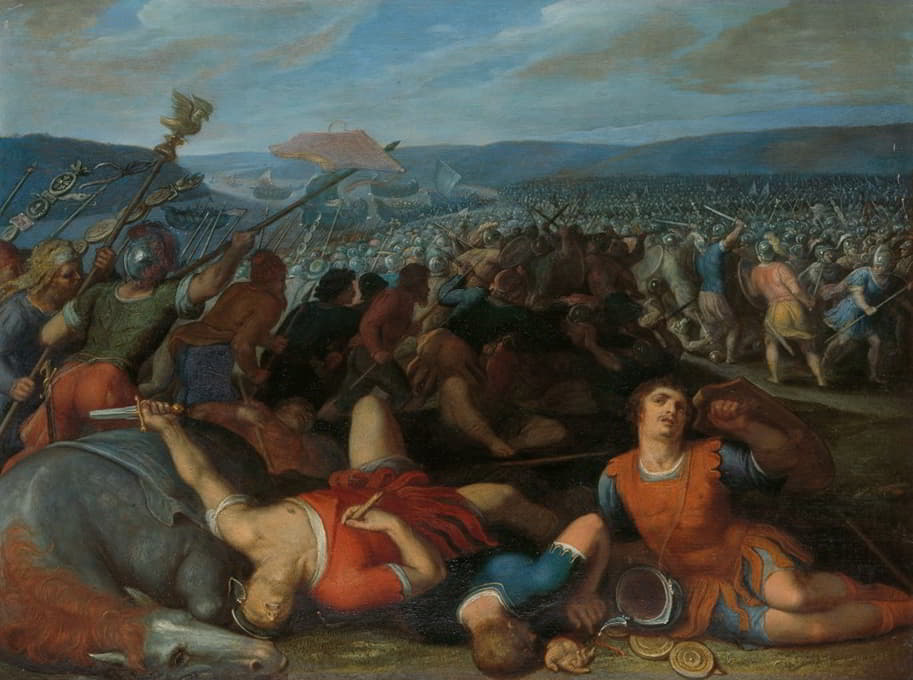 巴达维人在莱茵河击败罗马人