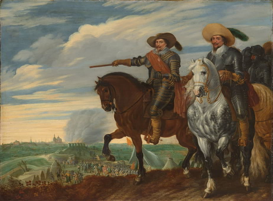 纳索·迪茨的弗雷德里克·亨利和恩斯特·卡西米尔在围攻赫托根博什时