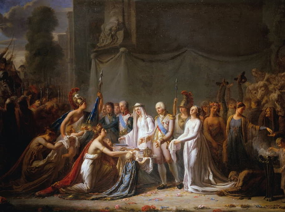 Pierre Nicolas Legrand - Allégorie de l’entrée de Louis XVIII à Paris, le 3 mai 1814
