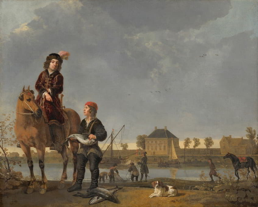 Aelbert Cuyp - Equestrian Portrait of Pieter de Roovere