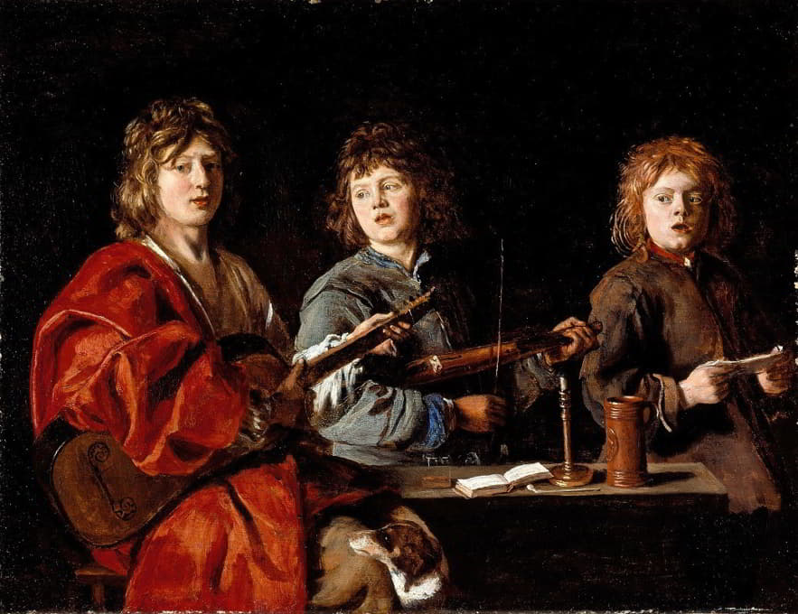 三位年轻音乐家