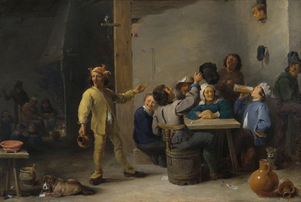 David Teniers The Younger - Peasants Celebrating Twelfth Night