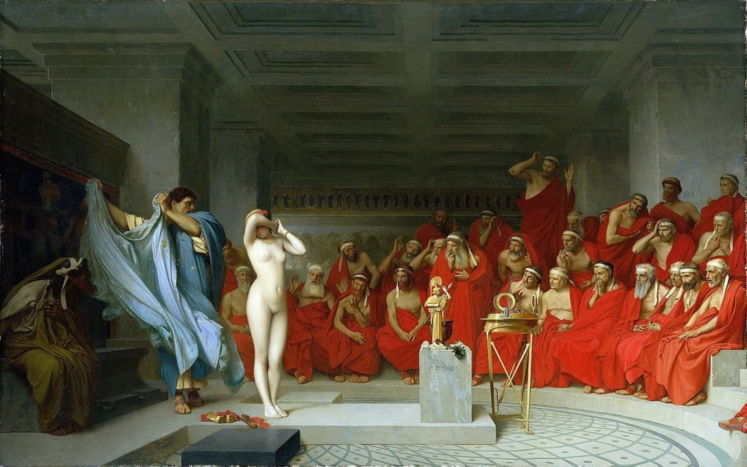 Jean-Léon Gérôme - Phryne revealed before the Areopagus