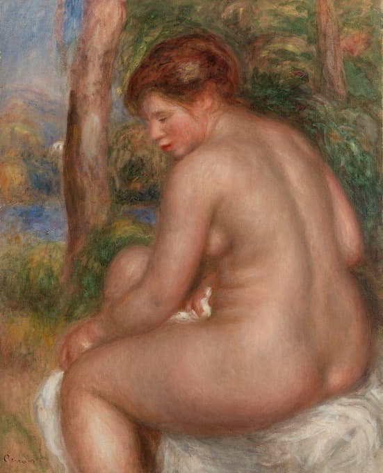 Bather in Three-Quarter View