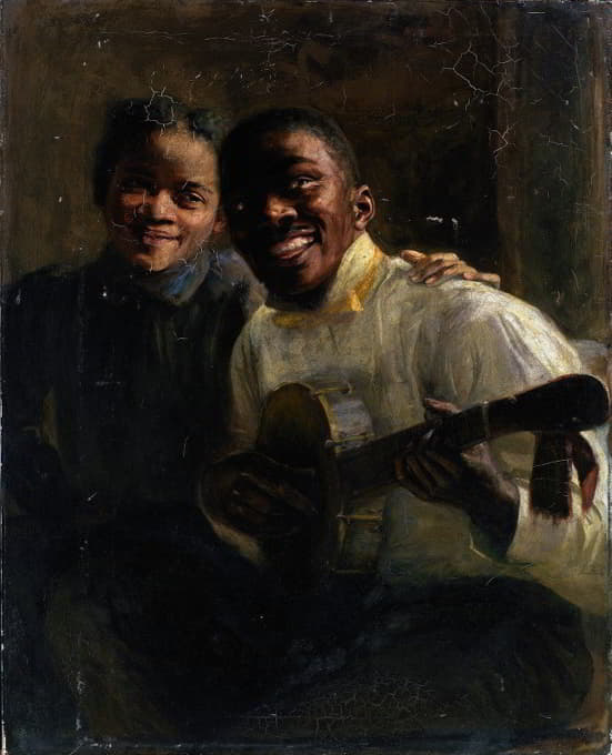 两位黑人音乐家