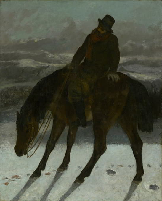 Gustave Courbet - Hunter on Horseback