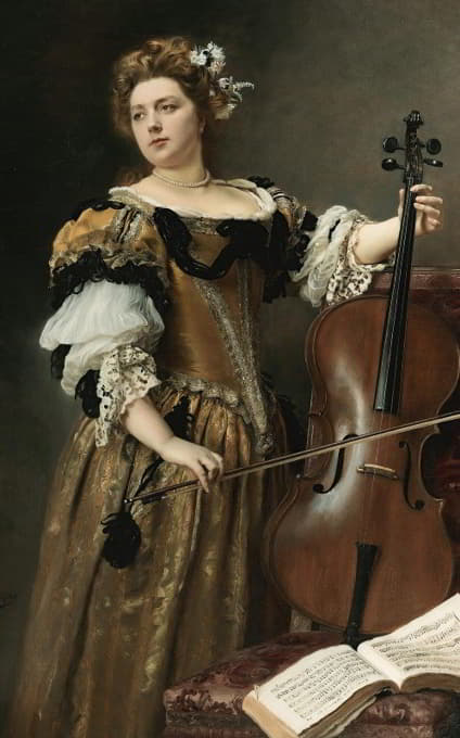Gustave Jean Jacquet - The Cello Player