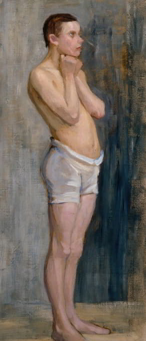 Maria Wiik - Nude Study, Standing Boy