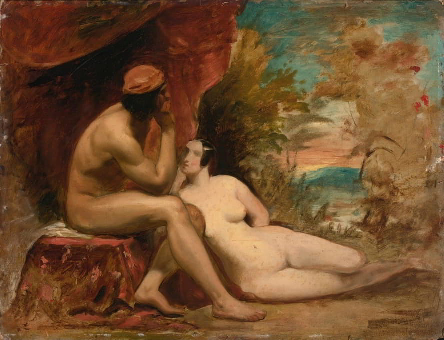 William Etty - Study For A Family Of The Forests
