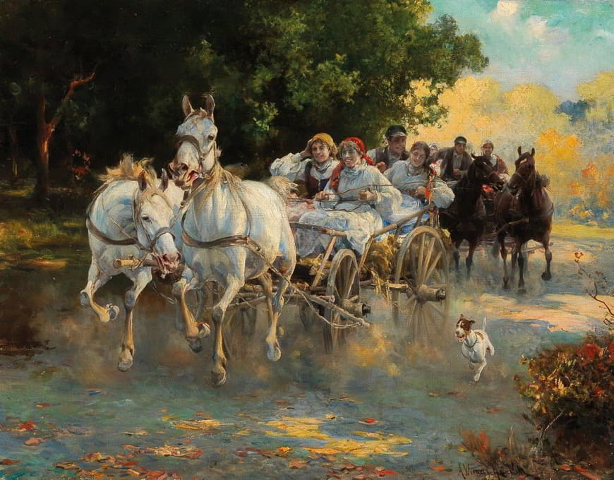 Alfred Von Wierusz-Kowalski - The peasant wedding
