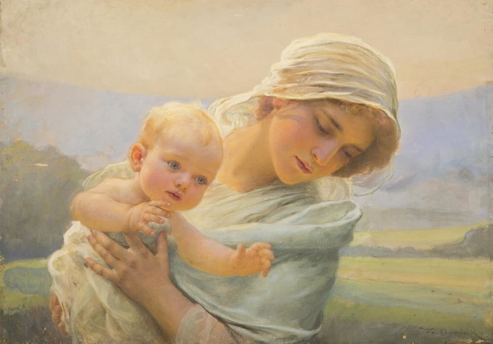 Franz Dvorak - Mother with a Child