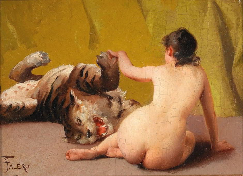 Luis Ricardo Falero - Playing with the Tiger
