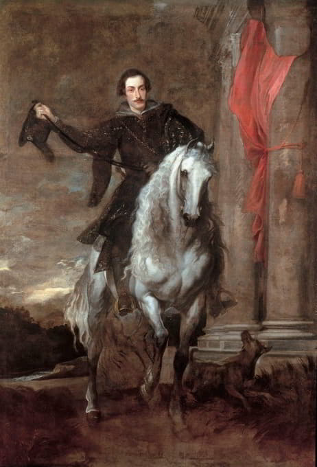 Anthony van Dyck - Anton Giulio Brignole-Sale On Horseback