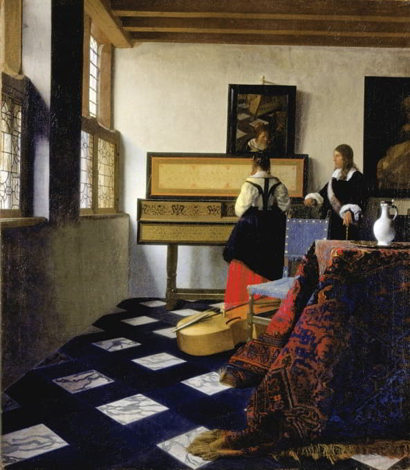 Johannes Vermeer - Lady At The Virginal With A Gentleman, ‘the Music Lesson’