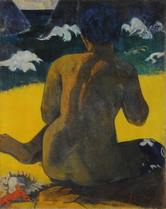 Paul Gauguin - Vahine no te miti (Femme a la mer) (Mujer del mar).