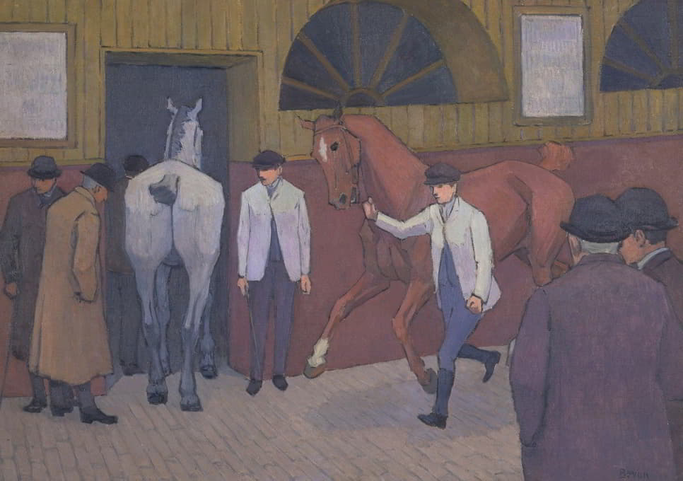 Robert Polhill Bevan - The Horse Mart