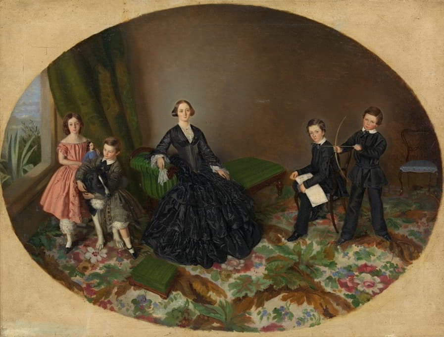 William Strutt - Maria Elizabeth O’Mullane and her children