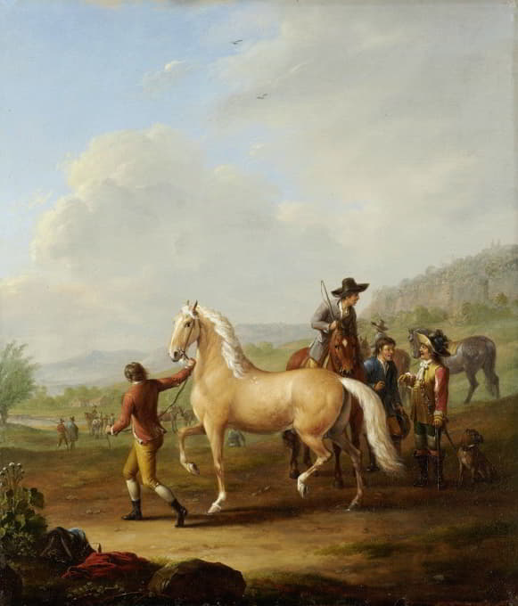 Johann Georg Pforr - Horse Market