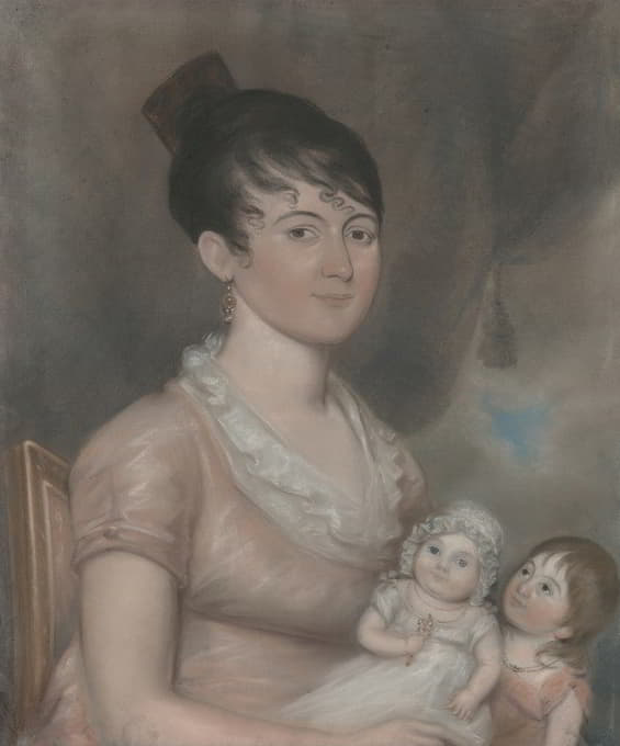 安娜·玛格丽特·布莱克和她的两个孩子