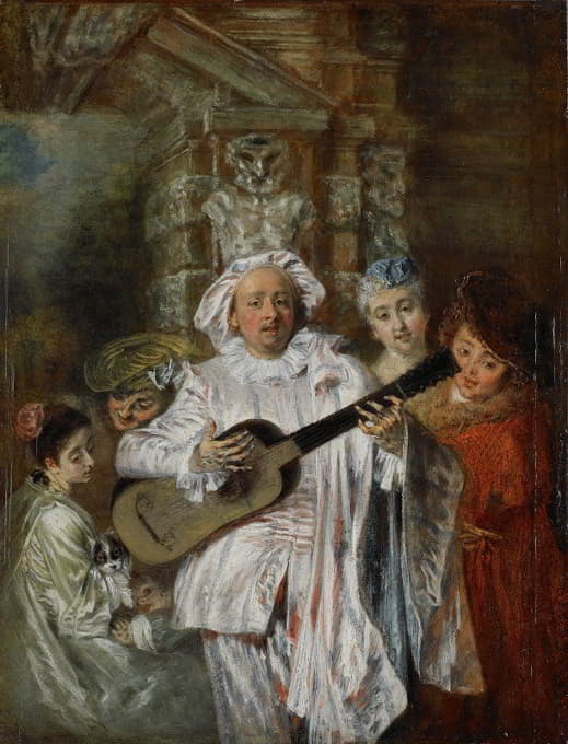 Jean-Antoine Watteau - Sous un habit de Mezetin